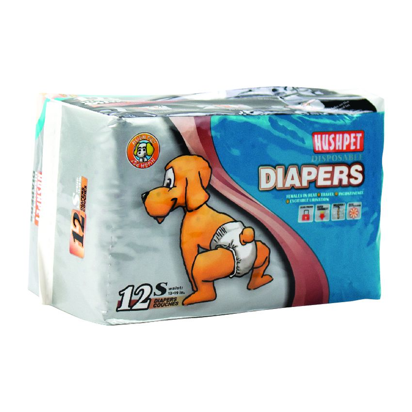 Pañales Desechables Perros Talla S 12 Unidades