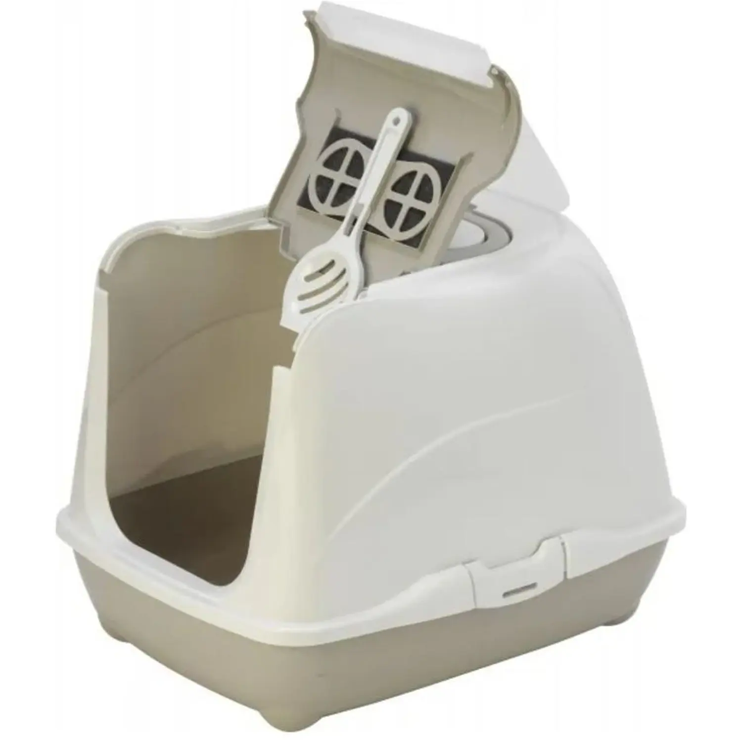 Arenero Sanitario Gatos Moderna Flip Top Large C230 Gris