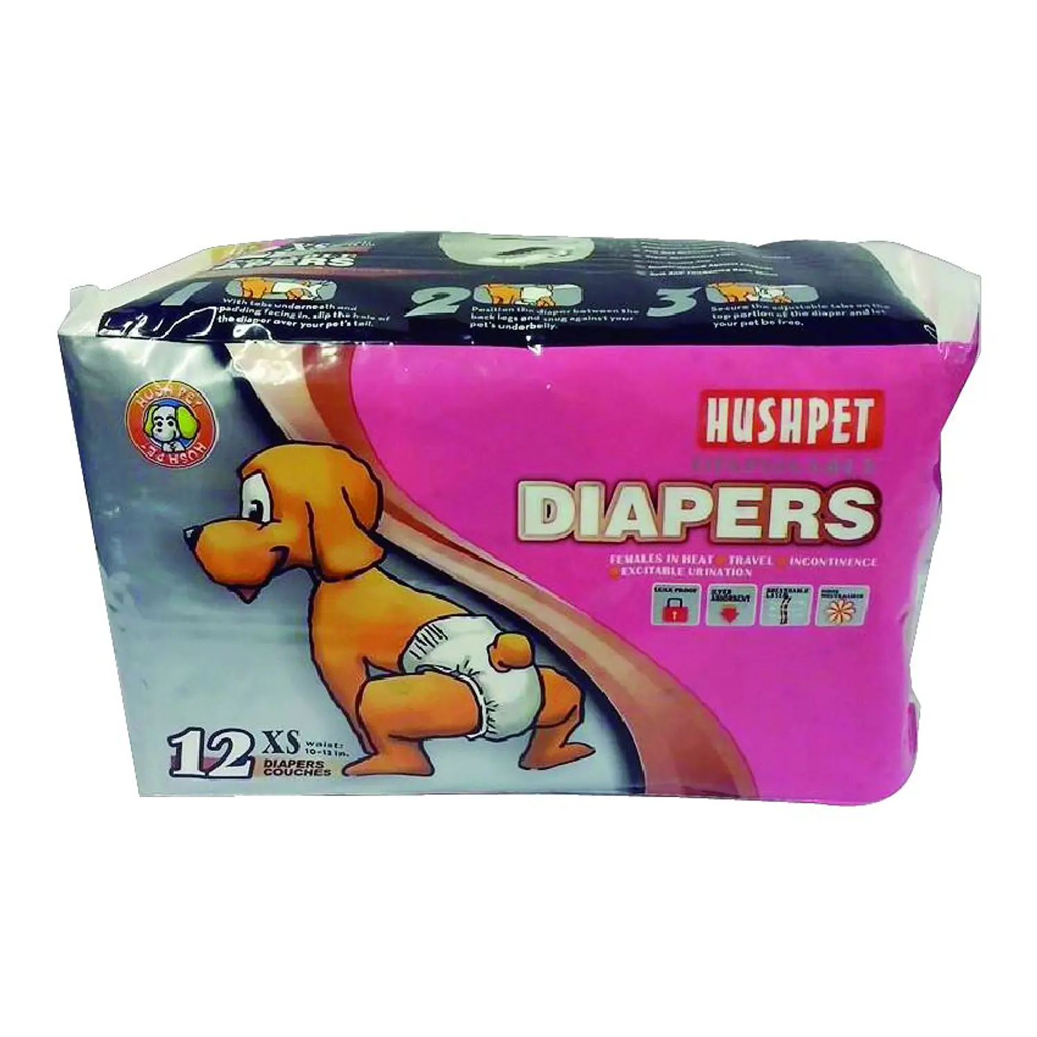 Pañales Desechables Perros Talla Xs 12 Unidades