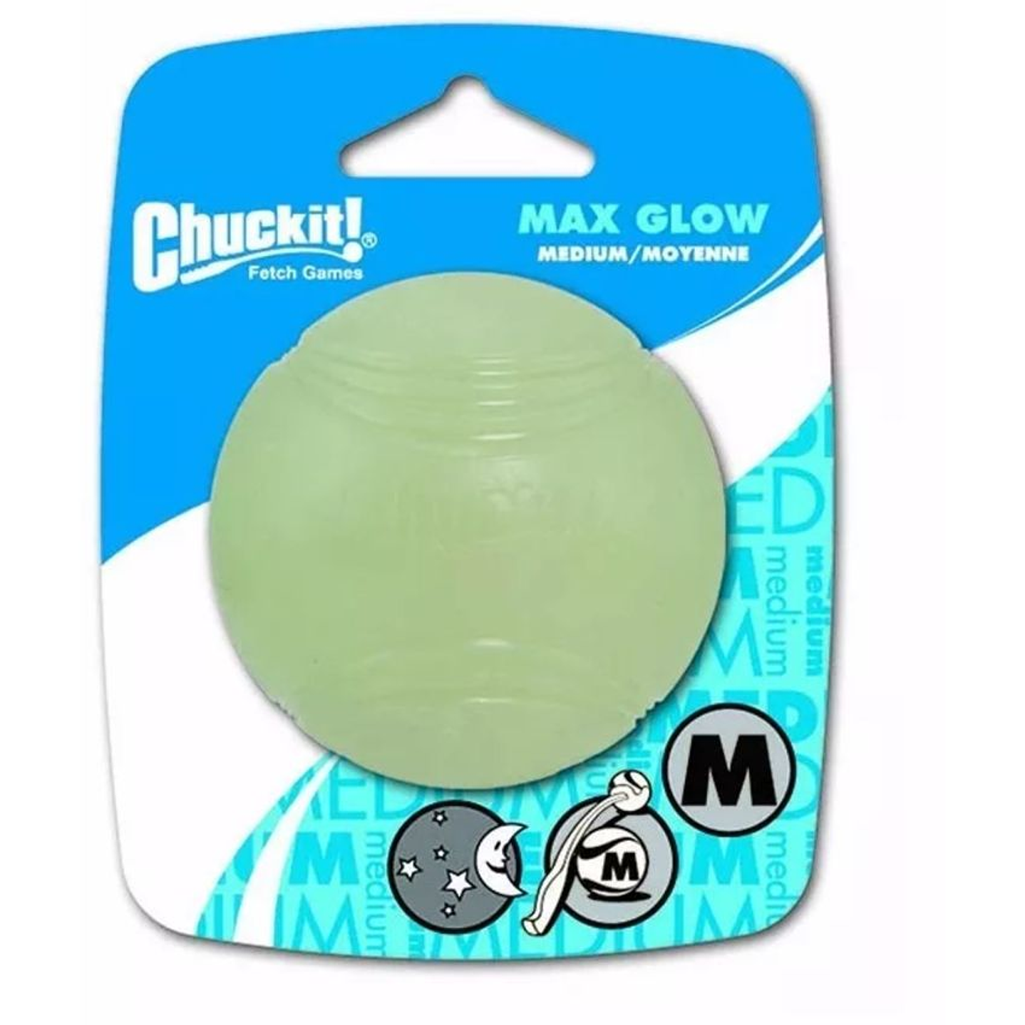 Chuckit Max Glow Juguete Perros Fluorecente Talla M