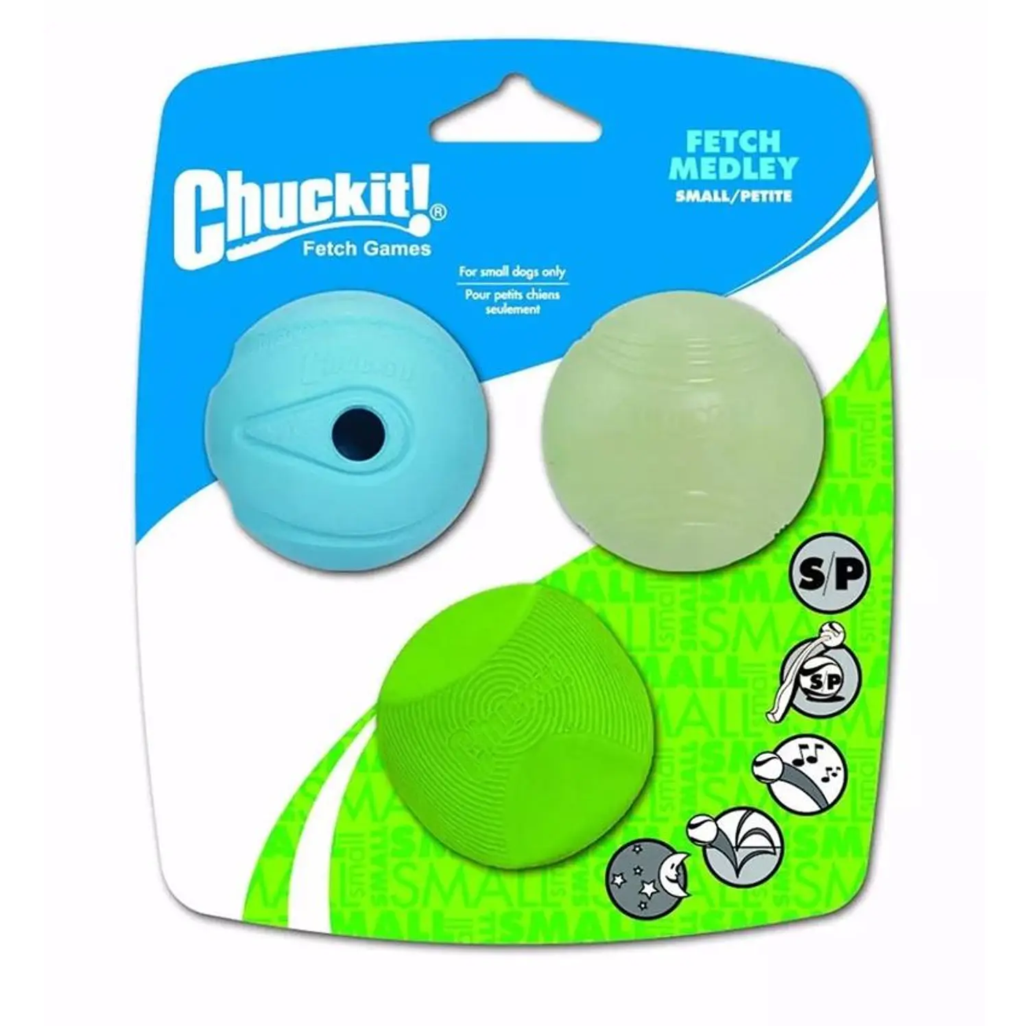 Juguete Perros Chuckit Fetch Medley Small 3 Unidades