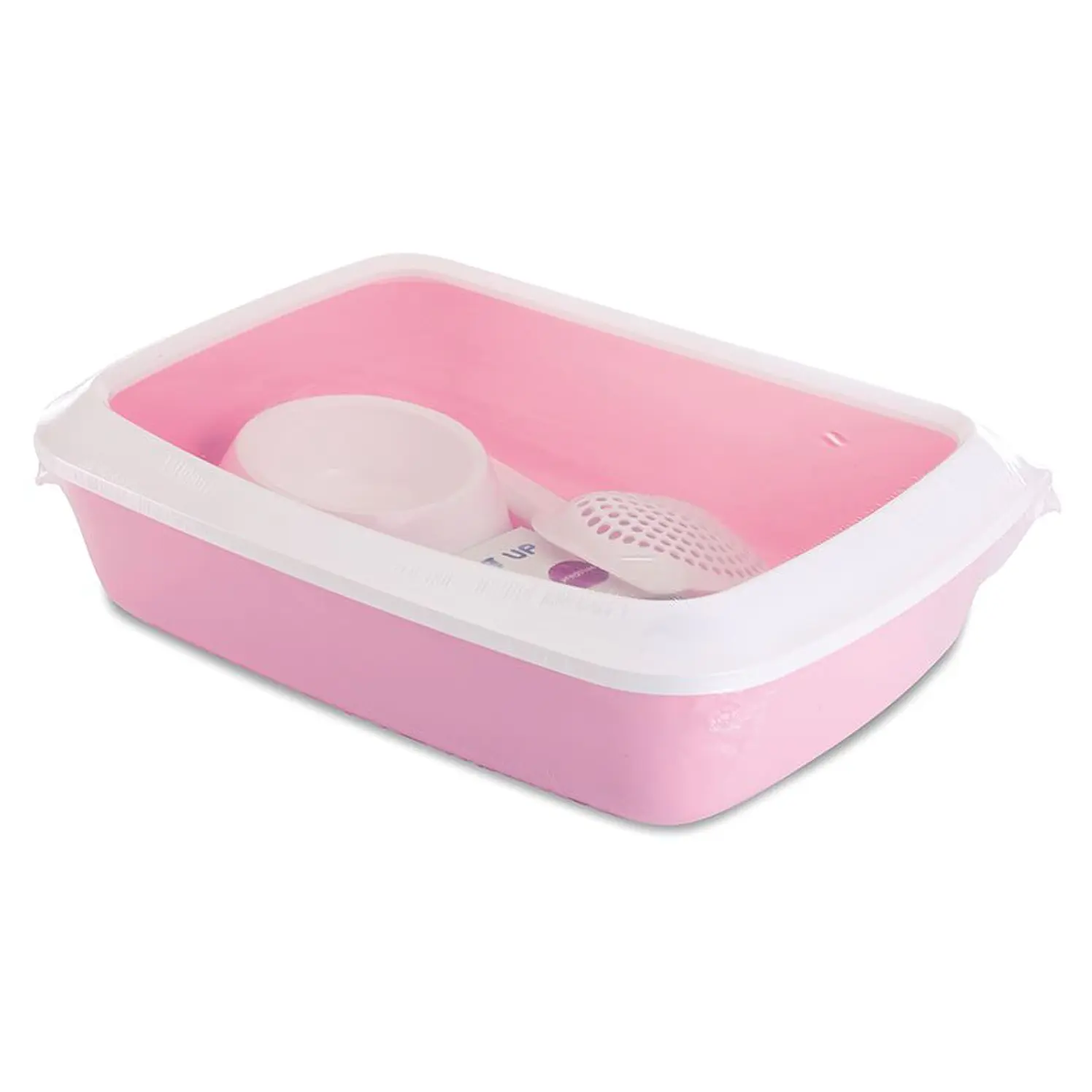 Arenero Sanitario Gatos Cachorro Savic Iris Starter Kit Rosa