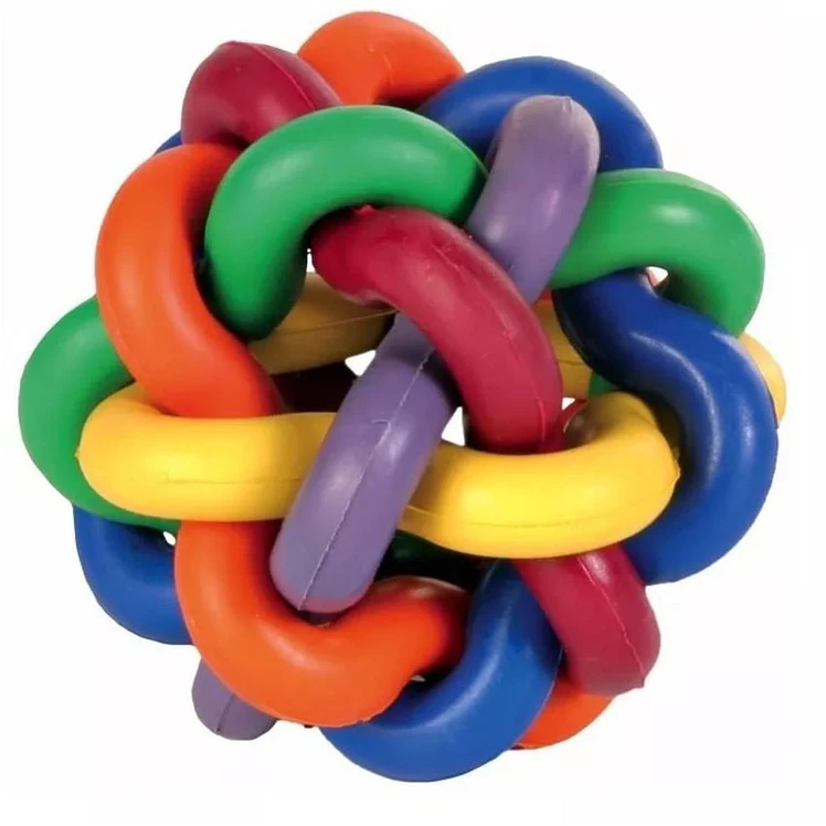 Juguete Perros Trixie Knotted Ball Caucho Natural Large