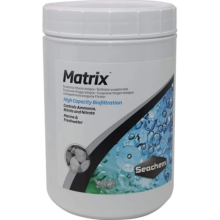 Seachem Matrix Soporte Para Filtro Biologico 2 Lt