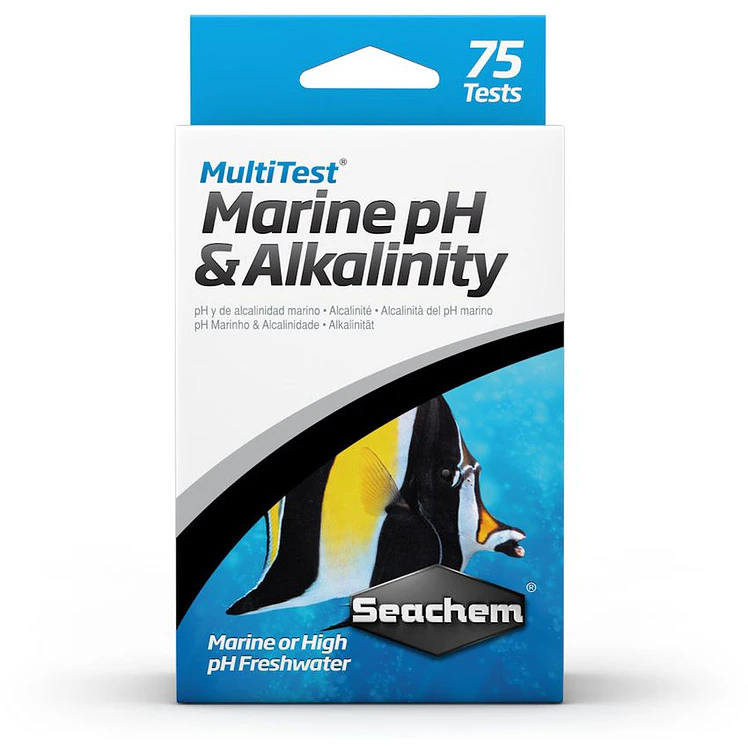 Seachem Multitest Ph Alcalinidad Marina 75 Pruebas