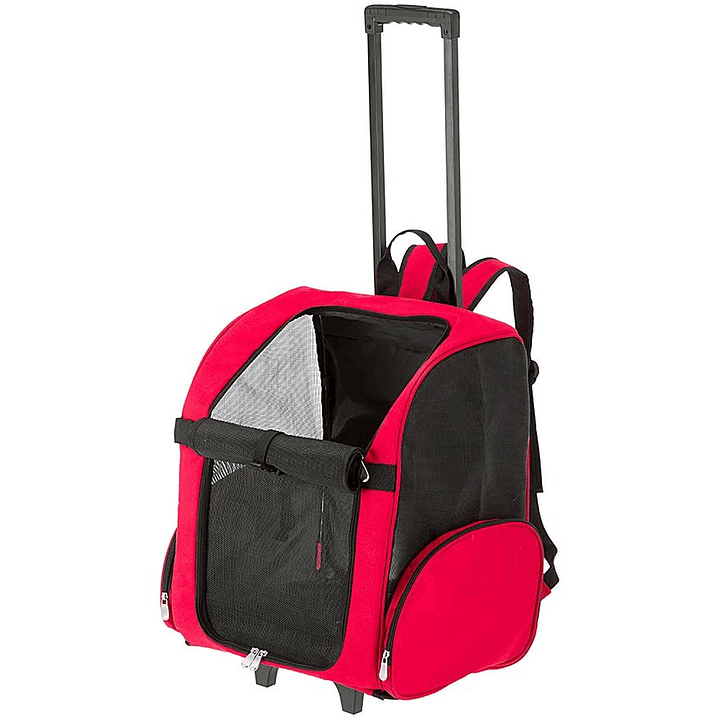 Cargador Mascotas Perro Gato Ferplast Trolley Rojo Small