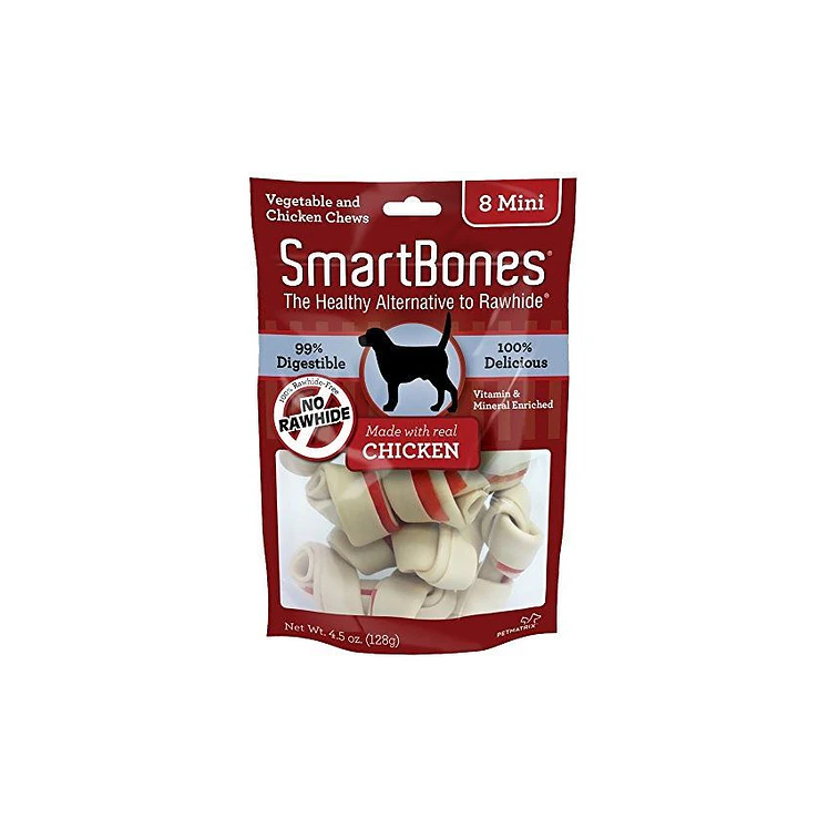 Smartbones Chicken Pollo Hueso Comestible Mini 8 Unds