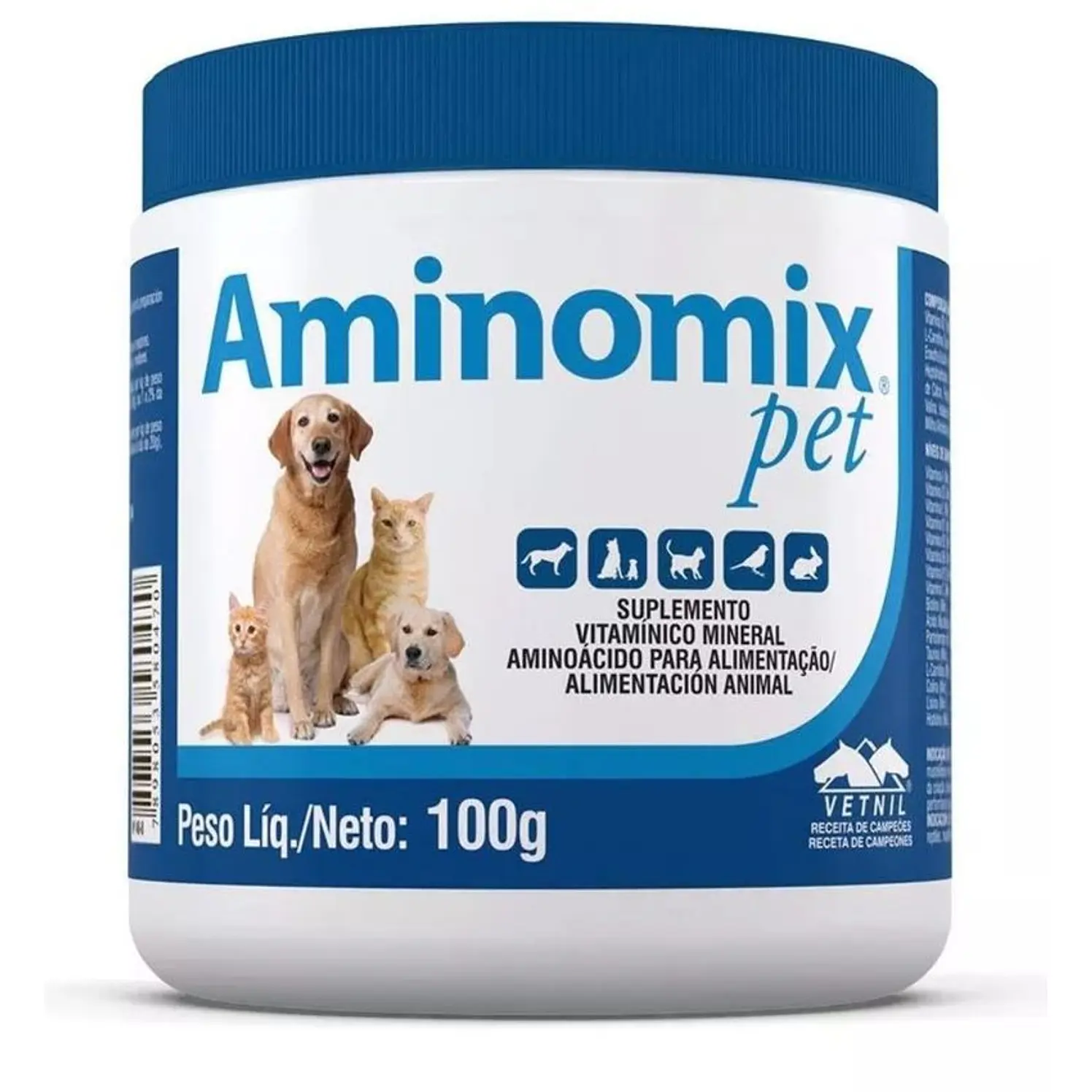 Aminomix Pet Crecimiento Lactancia Preñez Vejez 100 Gr