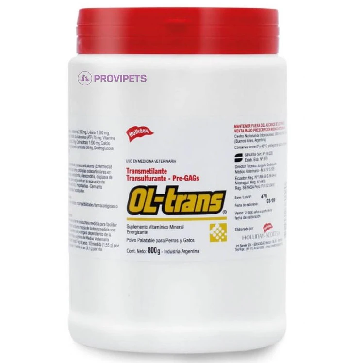 Holliday Ol Trans 800g Suplemento Vitaminico Osteoarticular