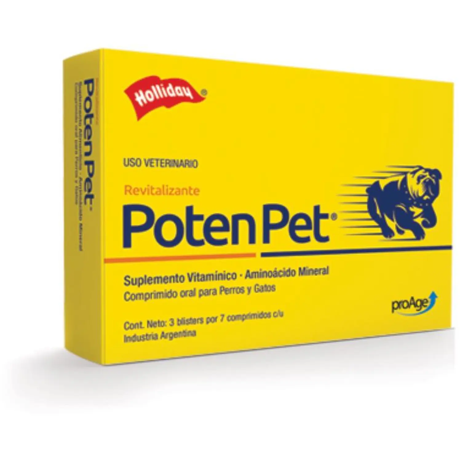 Multivitaminico Poten Pet Perros Gatos Seniles 30 Comp