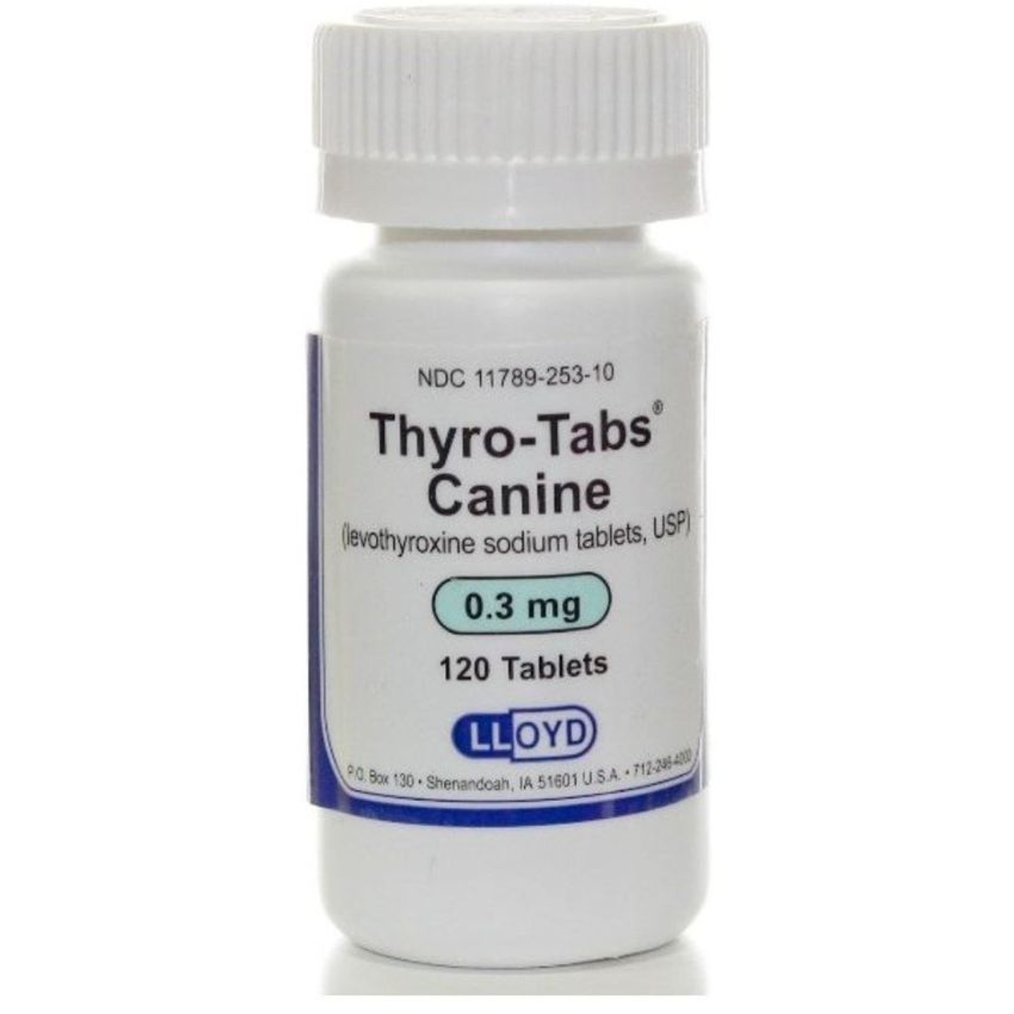 thyrotabs Hipotiroidismo Perros 0,3mg X 120 Tabletas