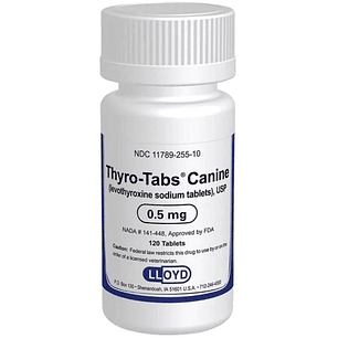 thyrotabs Hipotiroidismo Perros 0,5mg X 120 Tabletas
