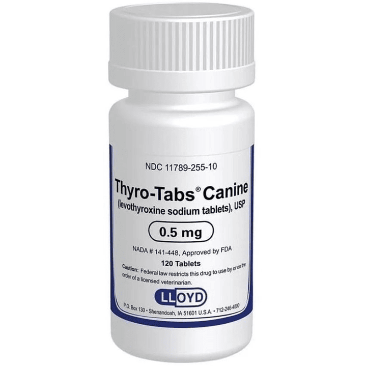 thyrotabs Hipotiroidismo Perros 0,5mg X 120 Tabletas