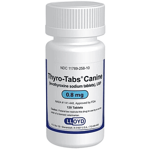 thyrotabs Hipotiroidismo Perros 0,8mg X 120 Tabletas