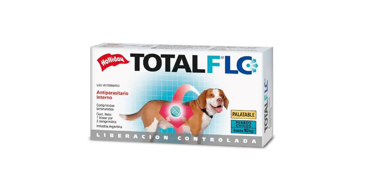 Total F Lc Perros Pequeños Antiparasitario Interno 2 Comp