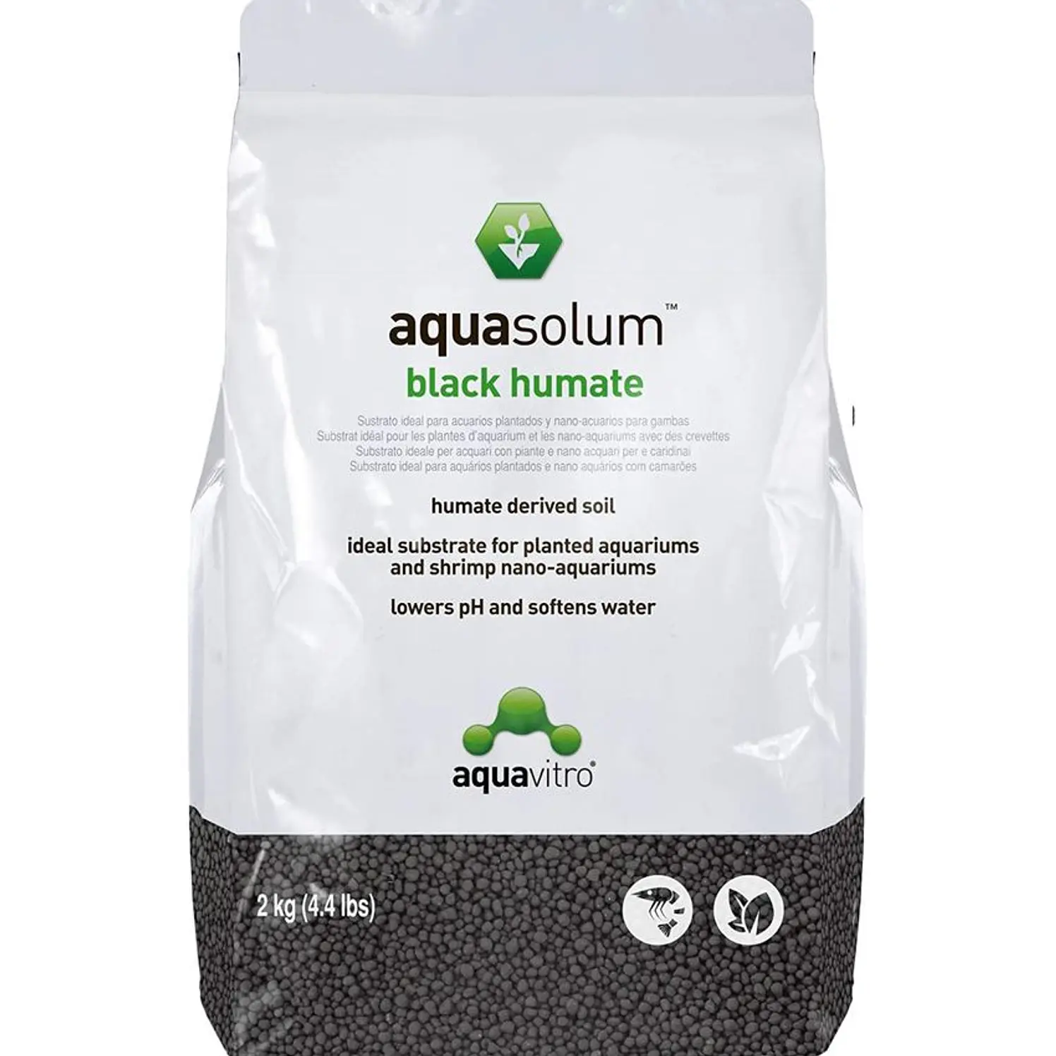 Aquasolum Black Humate 2kg Sustrato Acuarios Plantados