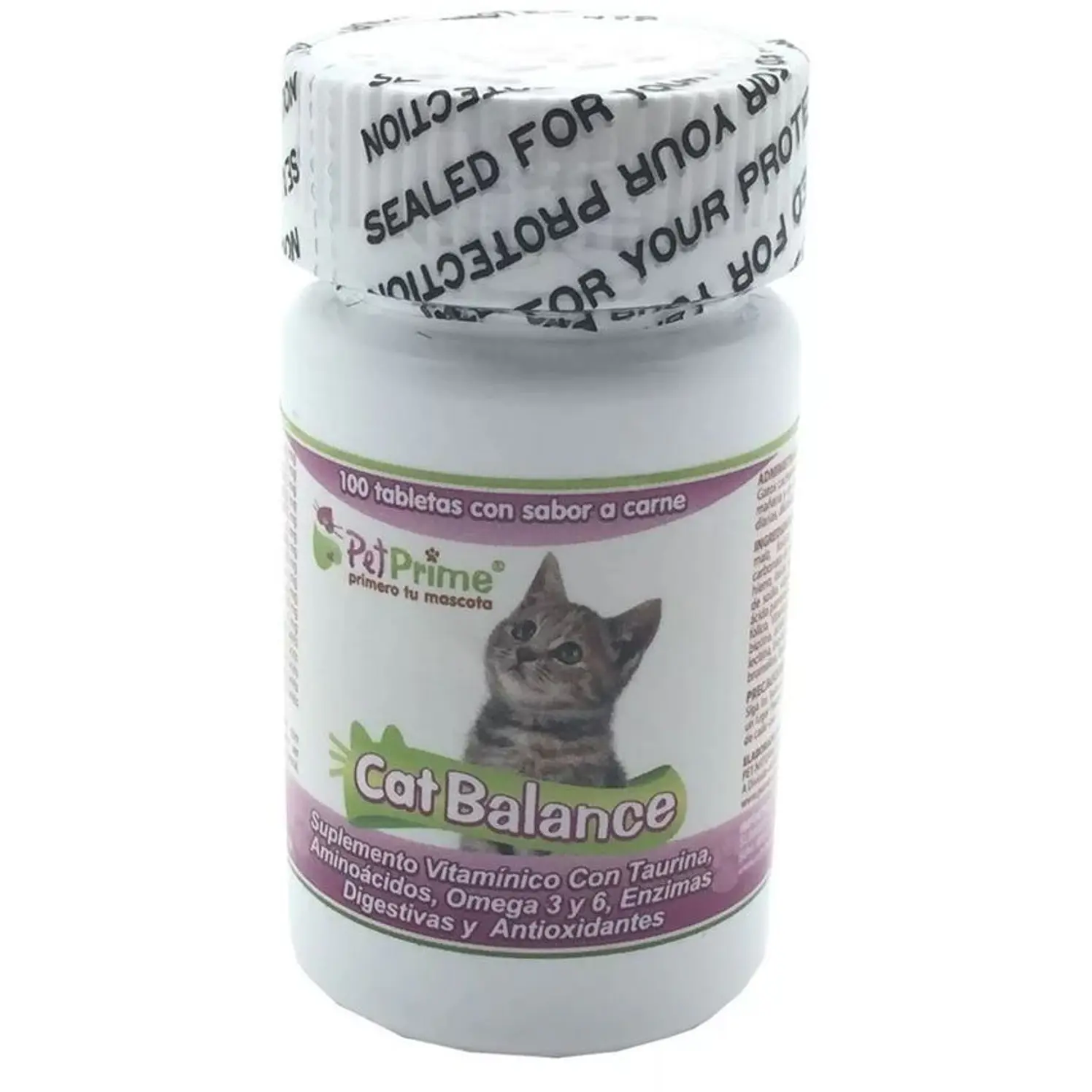 Cat Balance Gatos Vitaminas Digestion Bola De Pelo 100 Tab