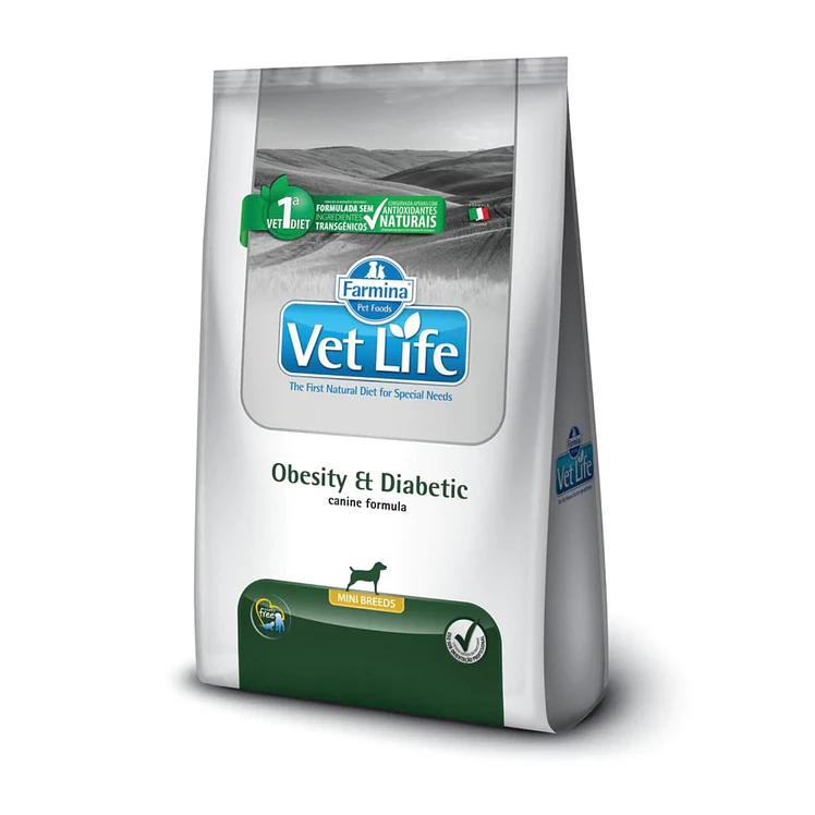 Vet Life Canine Perros Obesity Diabetic Mini 2kg 1