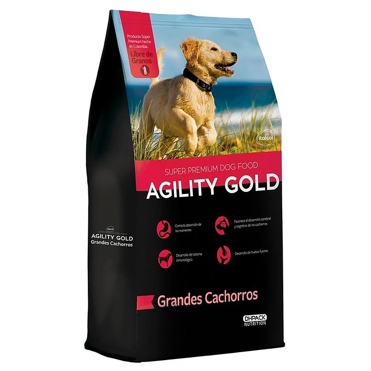 Agility Gold Perros Cachorros Razas Grandes 1.5Kg