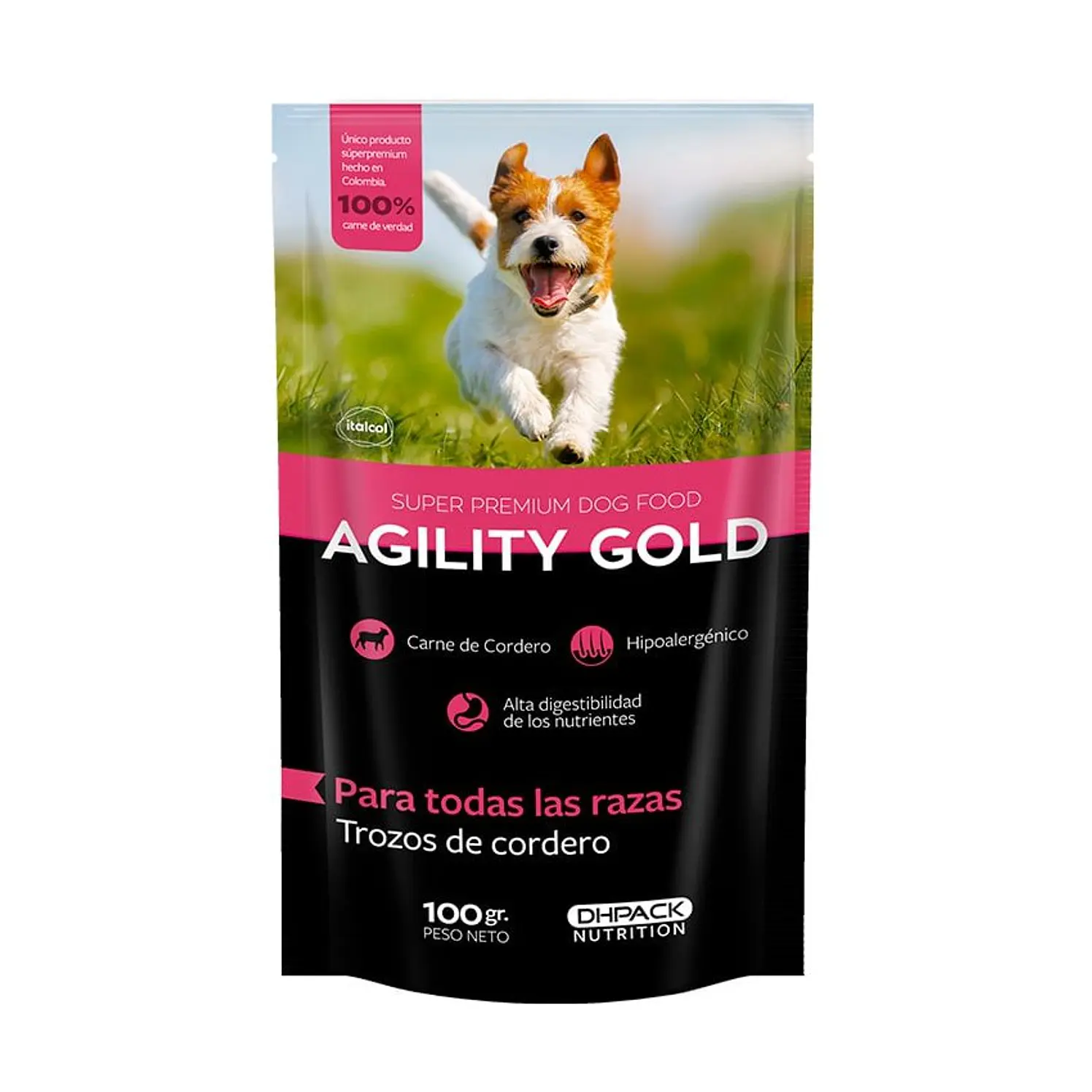 Agility Gold Humedo Trozos Cordero Perros Adultos 100G