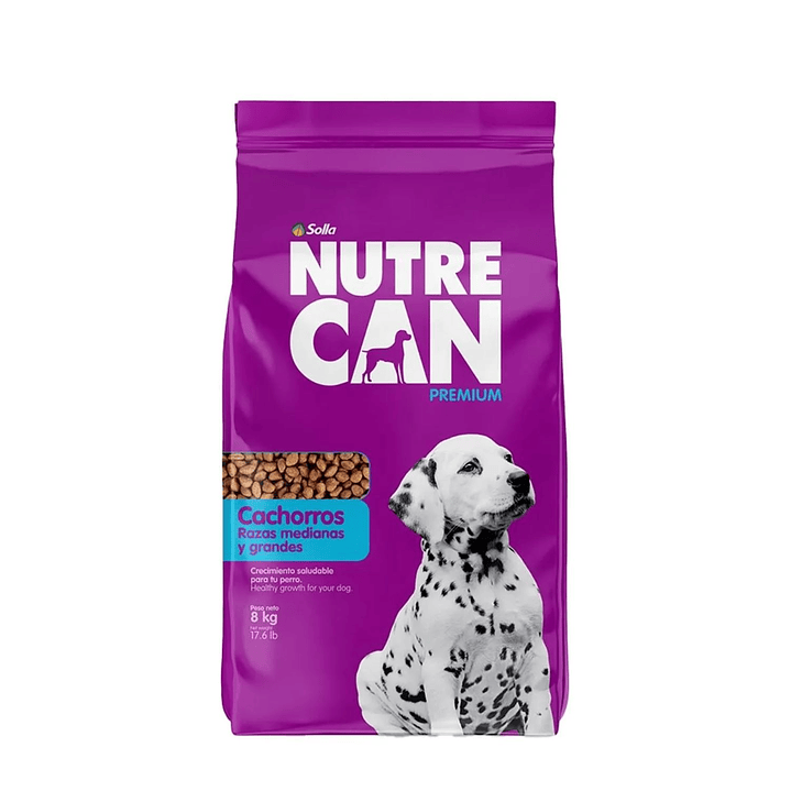 Nutrecan Perros Cachorros Raza Mediana Grande Extruido 8 Kg