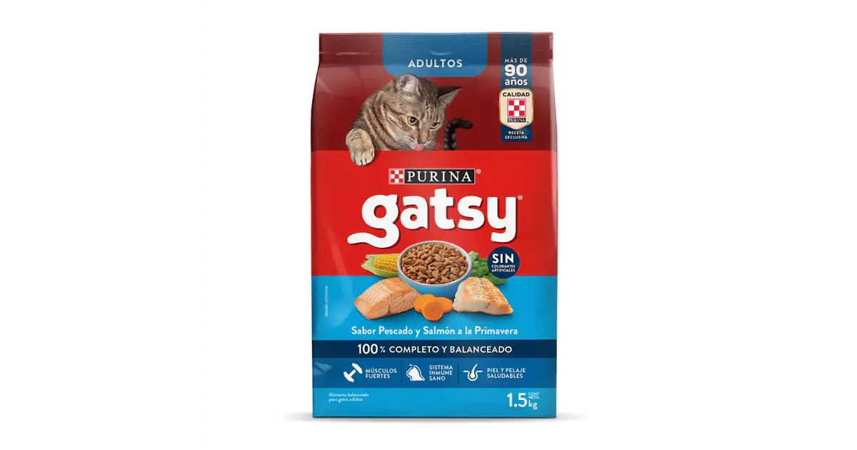 Gatsy Gatos Adulto Pescado Salmon A La Primavera 1.5kg