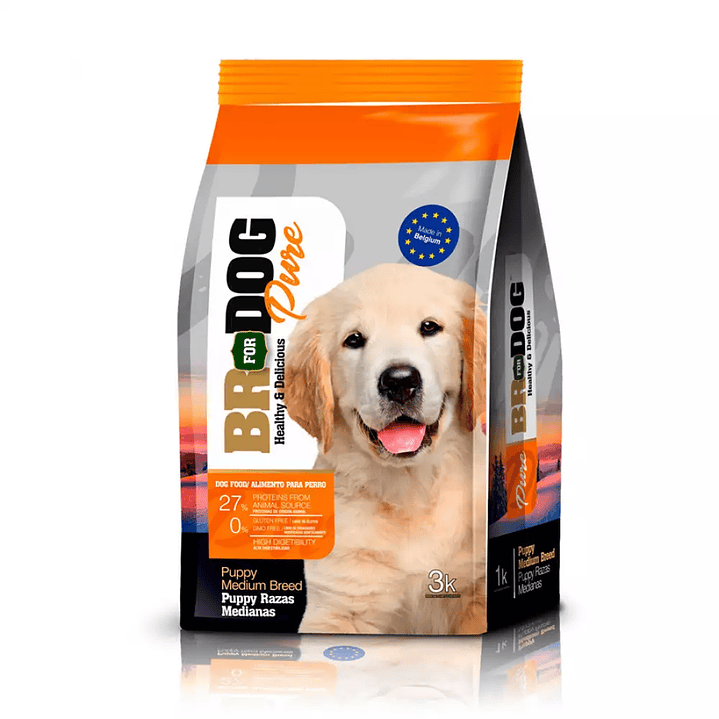 Br For Dog Perros Puppy Raza Mediana 3kg