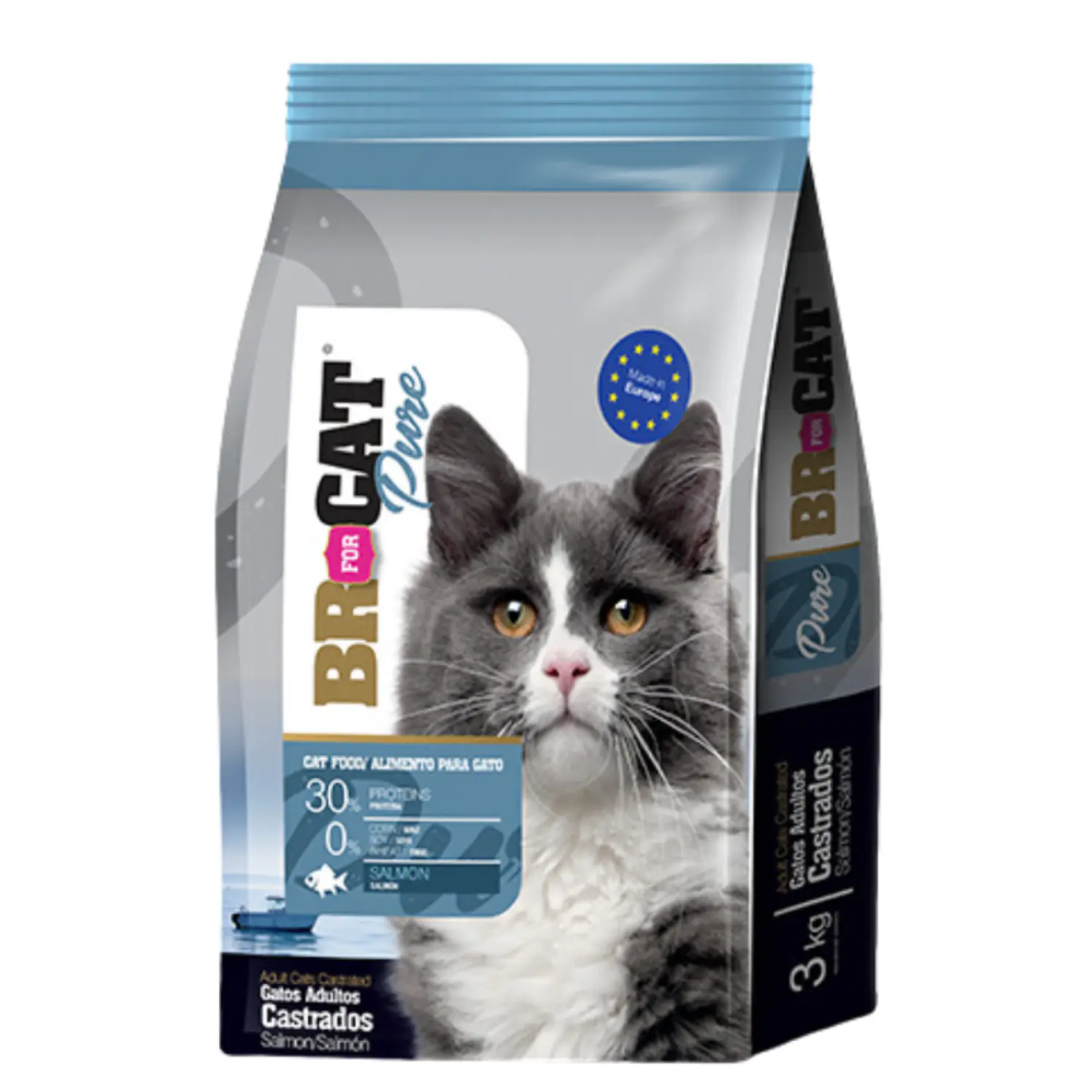 Br For Cat Gatos Castrado Salmon 3kg