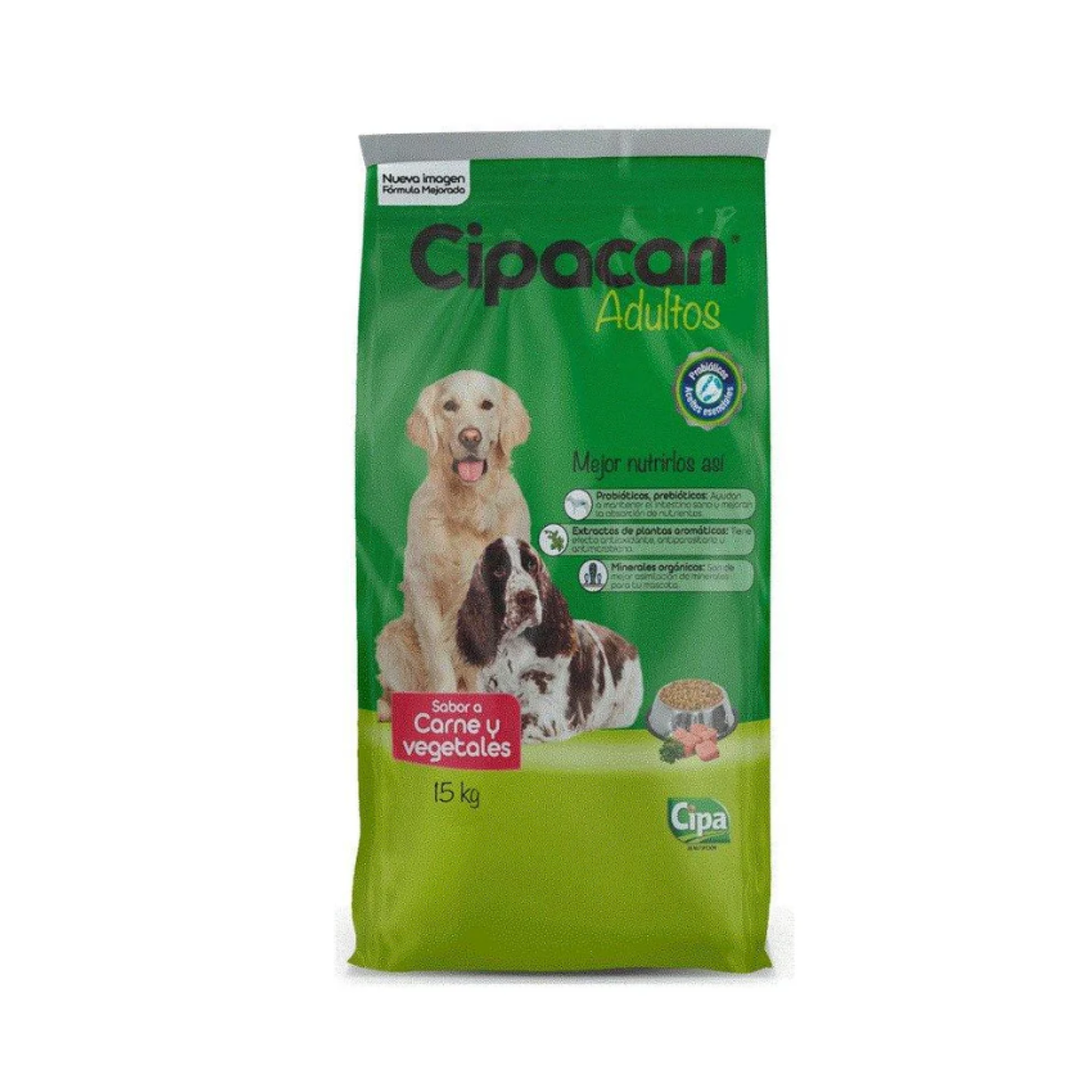 Cipacan Perros Croquetas Carne Vegetales 15 Kg