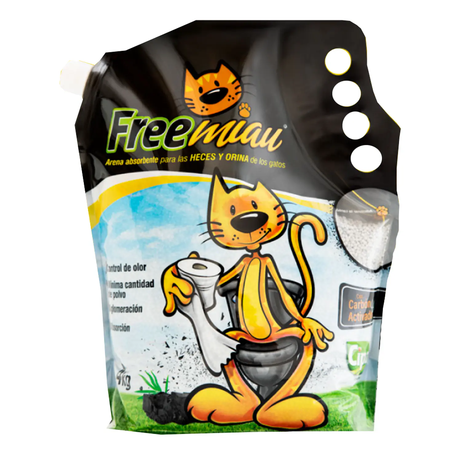 Freemiau Arena Gatos Carbon Activado 4 Kg