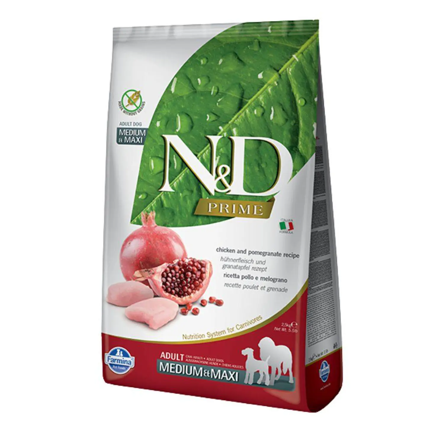 Nd N&d Prime Perro Pollo Adulto Medium 10.1 Kg