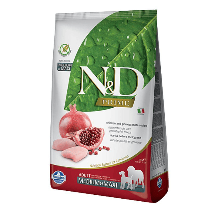  Nd N&d Prime Perro Pollo Adulto Medium 10.1 kg 