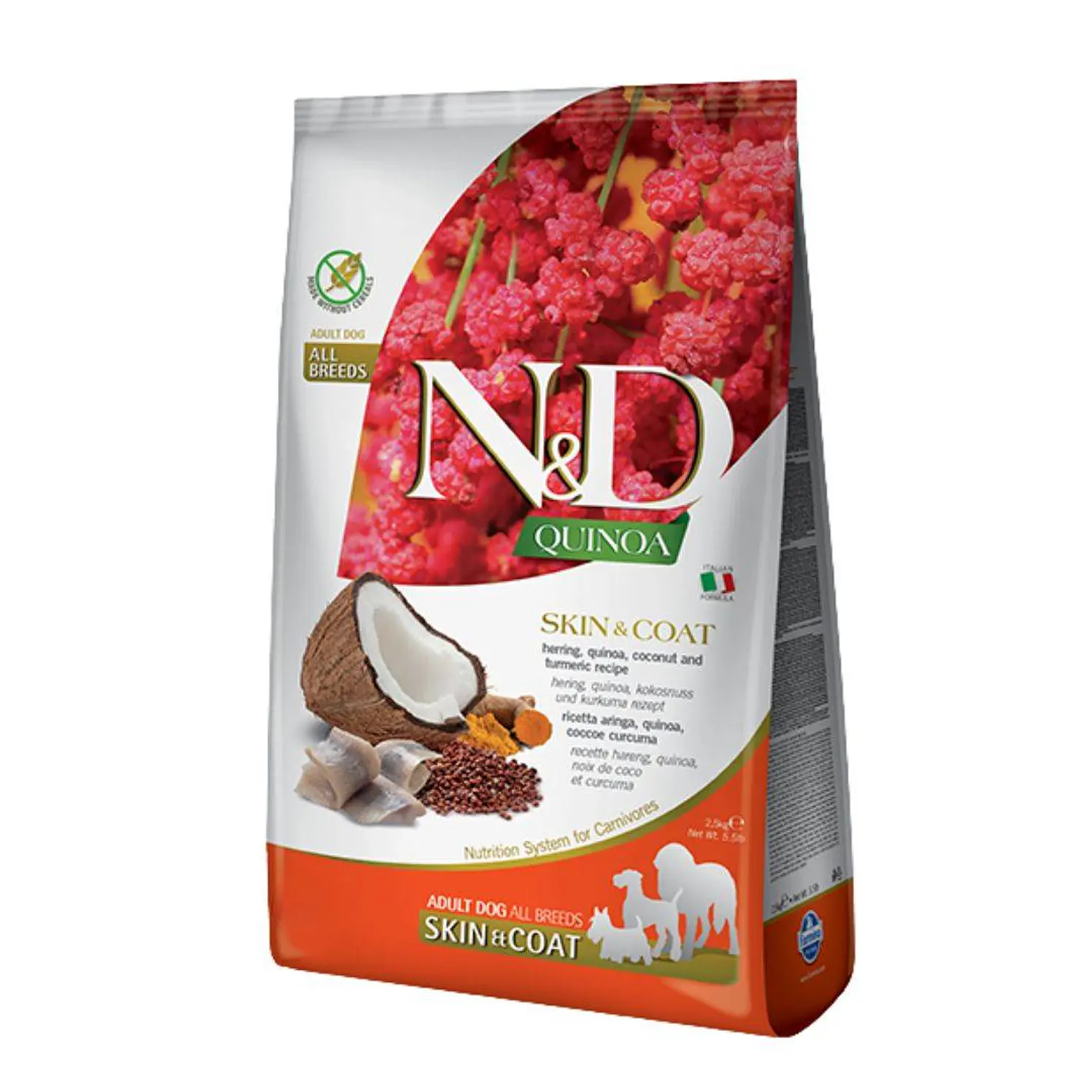 Nd N&d Quinoa Perro Adulto Skin Pescado 2.5 Kg