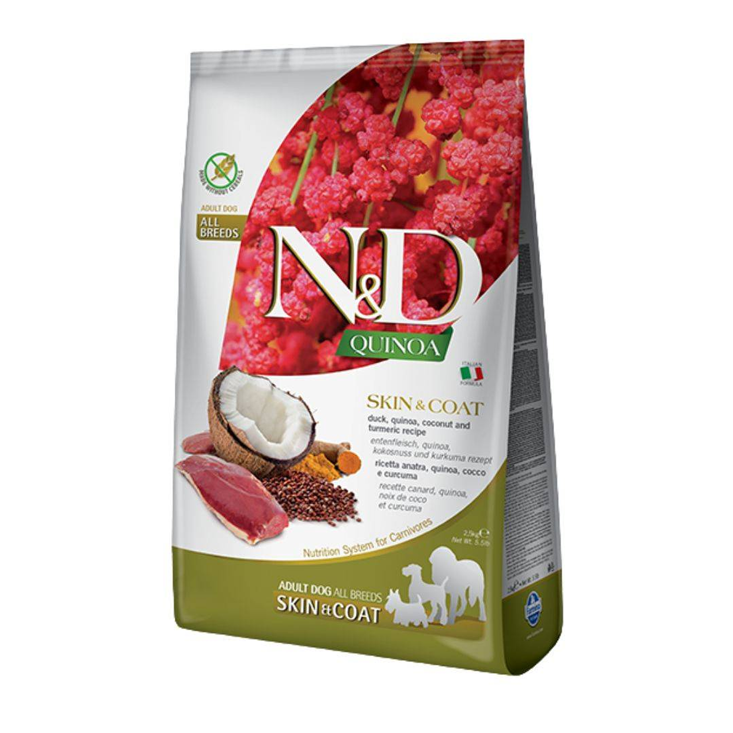  Nd N&d Quinoa Perro Adulto Skin Pato 2.5 kg 