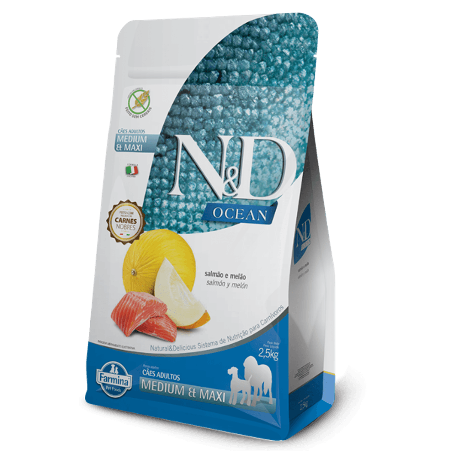  Nd N&d Ocean Perro Puppy Medium Maxi Salmon 2.5 kg 