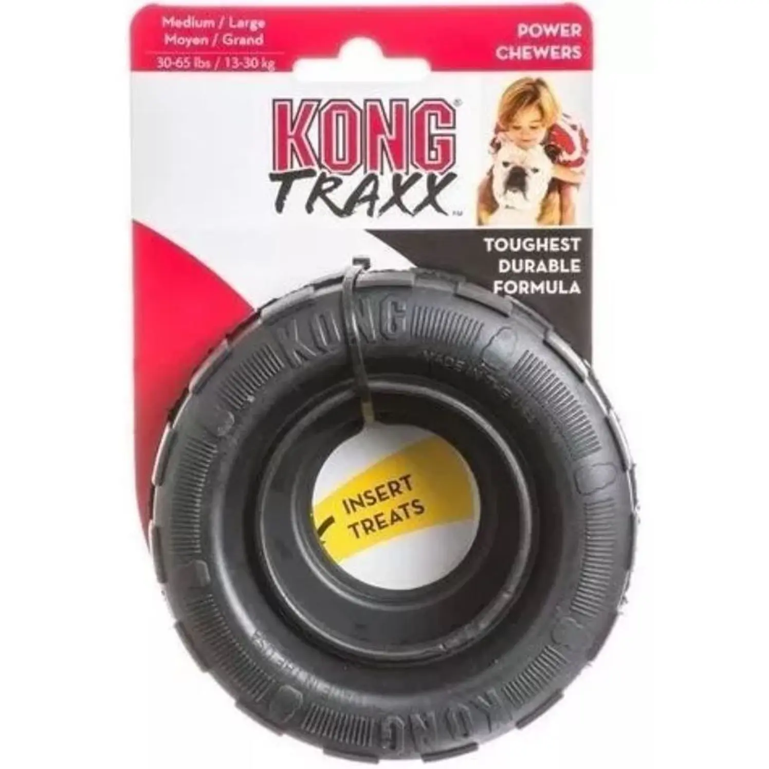 Juguete Perros Kong Tires Extreme Llanta Negro Medium Large