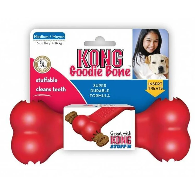 Juguete Perros Kong Classic Goodie Bone Hueso Medium