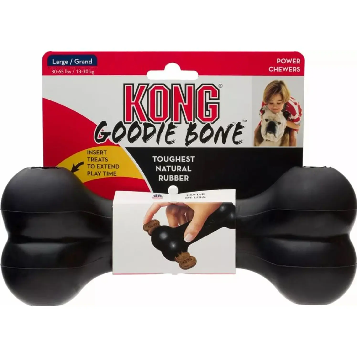 Juguete Perros Kong Extreme Goodie Bone Hueso Talla L Large