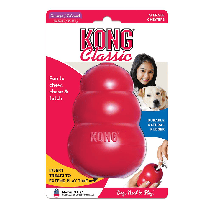 Kong Perro Caucho Classic Portapasabocas Extra Large 1