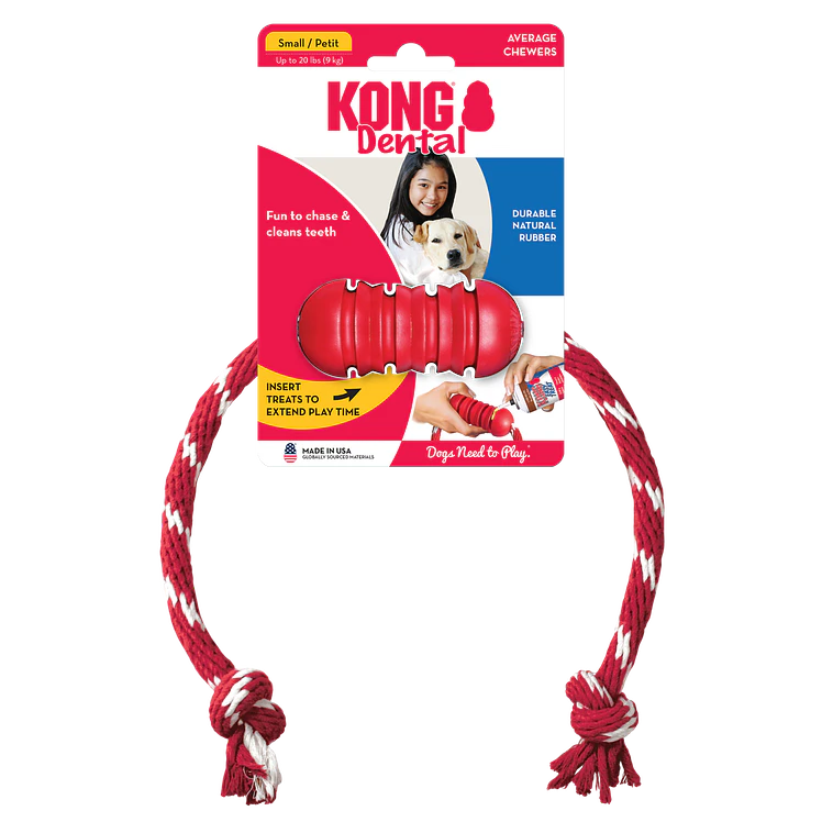 Kong Perro Caucho Classic Dental Con Lazo Medium 1