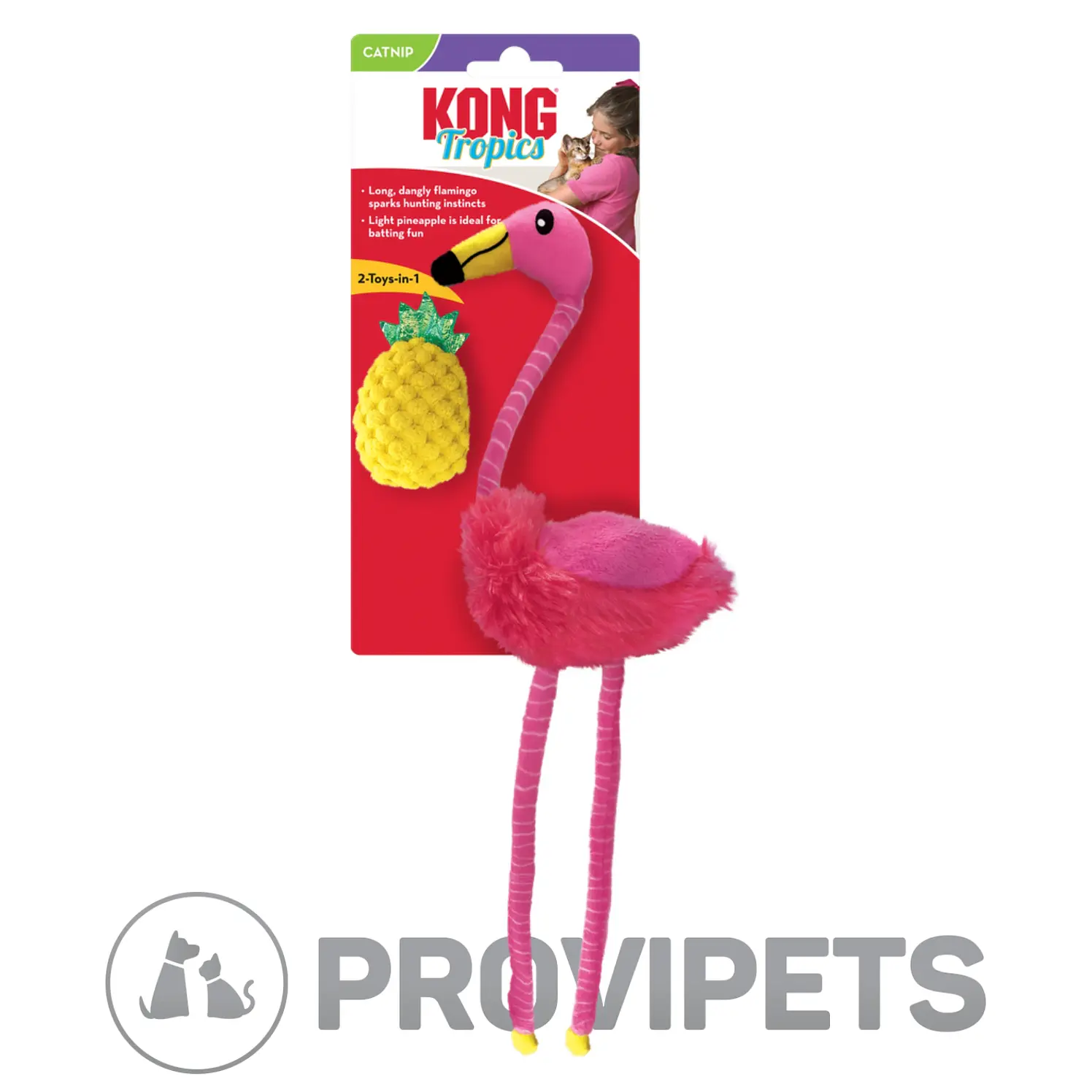 Kong Gato Peluche Tropics Flamingo 2