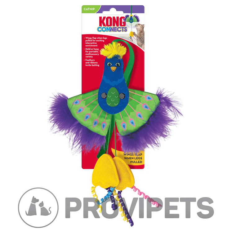 Kong Gato Juguete Connects Peacock 2