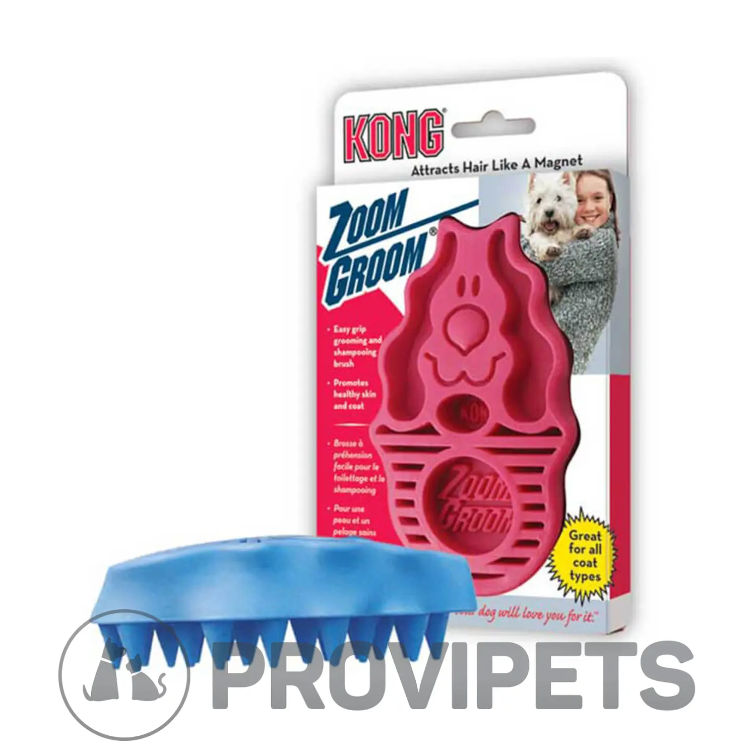 Kong Gato Zoom Groom Cepillo 2