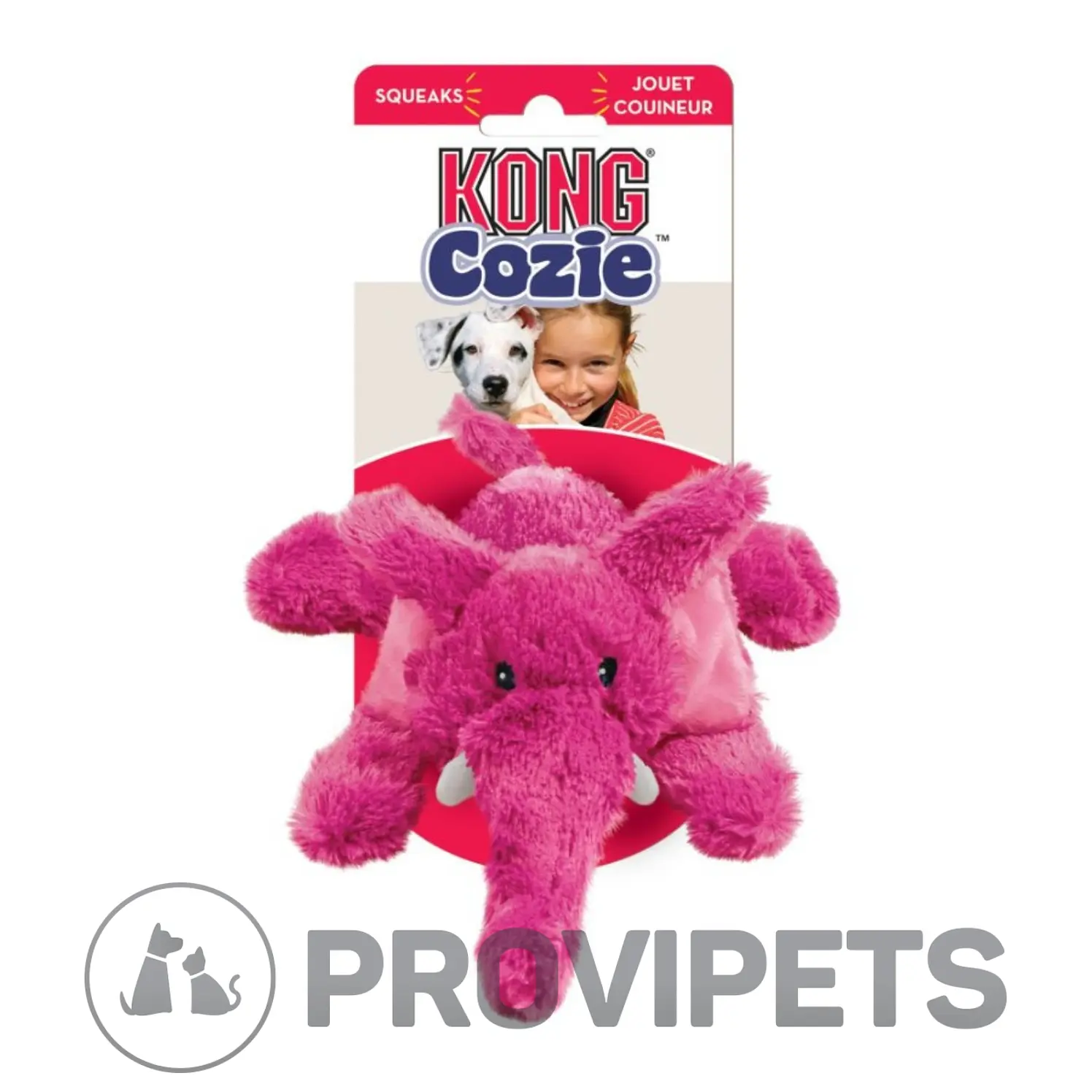 Kong Perro Peluche Cozie Elefante Small 2