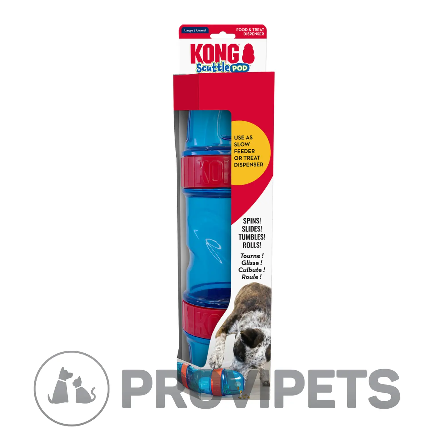 Kong Perro Dispensador Scuttle Pod Large 2
