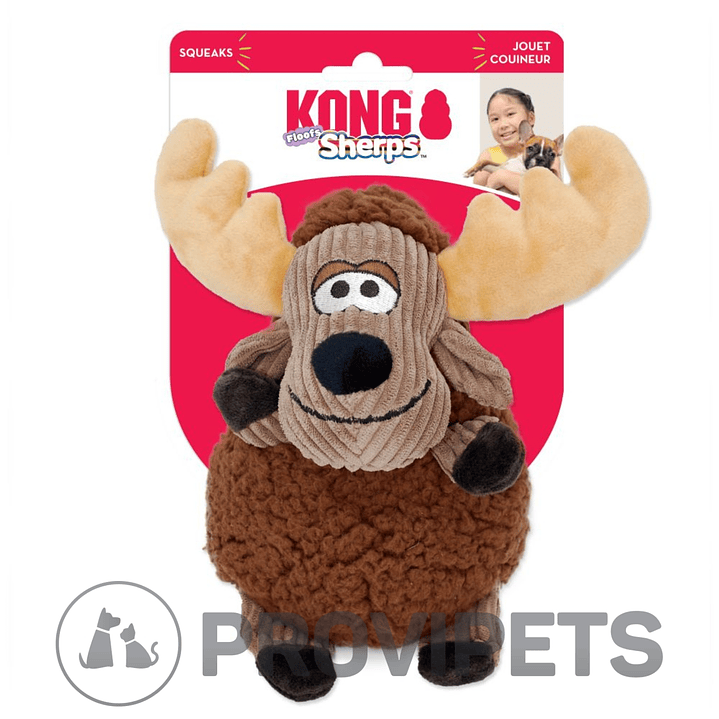 Kong Perro Peluche Sherps Floofs Moose Medium