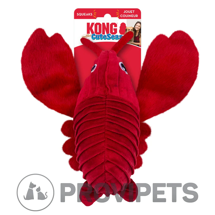 Kong Perro Peluche Cuteseas Langosta Small Medium 2