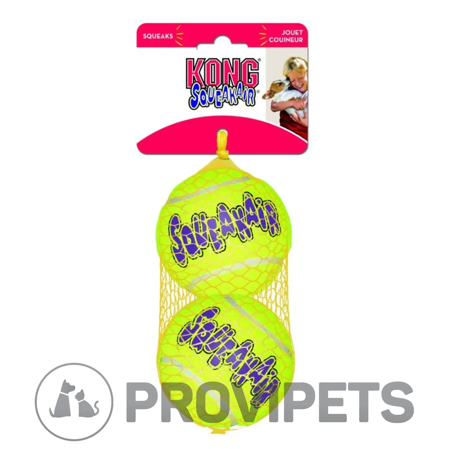 Kong Perro Squeak Air Pelota Large X2 2