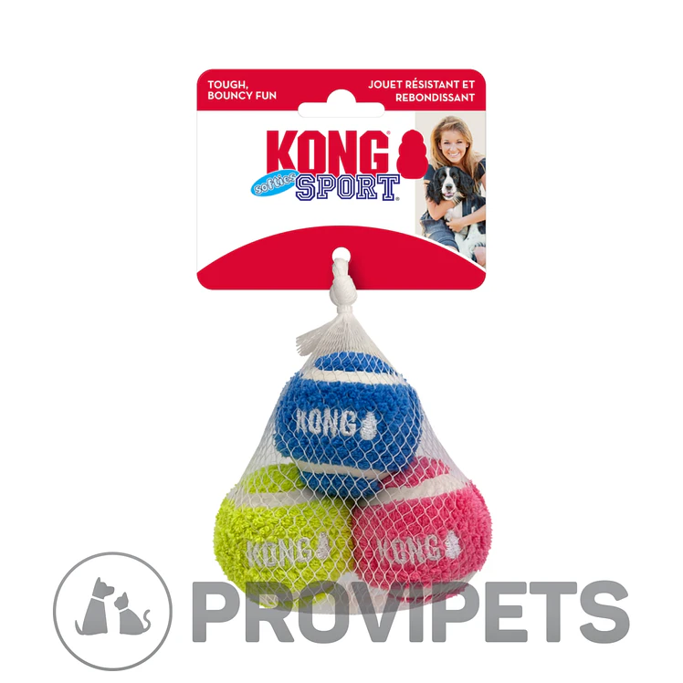Kong Perro Softies Sports Balls Pelota Small X3 2
