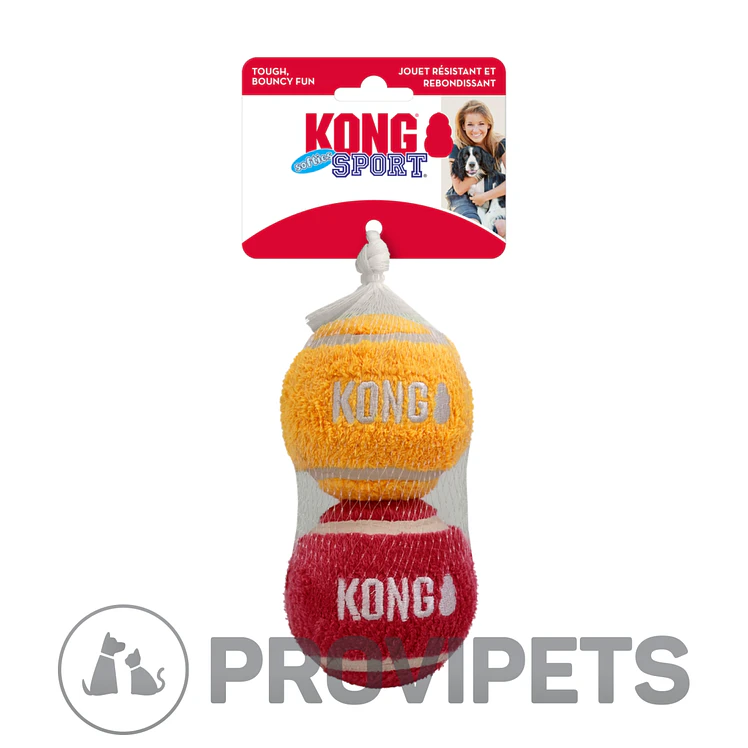 Kong Perro Softies Sports Balls Pelota Large X2 2